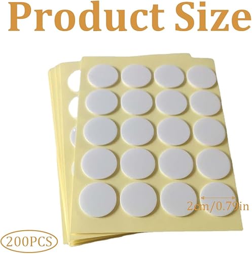 200 Pièces Autocollants de Mèche, Autocollants de Mèche de Bougie, Autocollants Double FacelPetite Queue, Adhèrent Régulièrement à la Cire Chaude,Autocollants de Mèche - Nail Gallerys