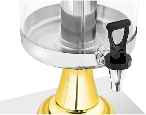 Royal Catering Distributeur De Jus De Fruit Fruits Boisson Froide Fontaine À Cocktail Punch RCSD-2G (Volume 2 x 8 l, Récipients Ø 22 cm, Dispositif De Refroidissement Intégré, Plastique & Inox) - Nail Gallerys