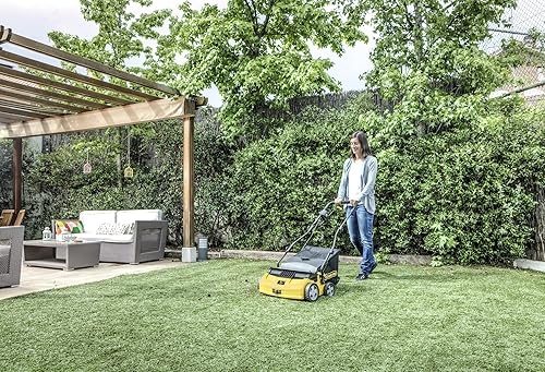 Garland - Balai pour Gazon Artificiel Roll&Comb 502E-V19 | 1,600 Watt de Puissance | Branchement Électrique | 40cm de Largeur de Travail | Guidon Pliant Réglable | Sac de Ramassage 40L - Nail Gallerys