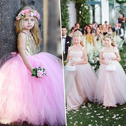 5 Rouleaux de Tulle, 15cm x 23m Tulle Mariage Decoration pour les Décoration de Mariage, Fêtes, Tutu Jupes, Chemin de Table, Artisanat, Bricolage (Rose, Bleu Clair, Orange, Vert, Jaune) - Nail Gallerys