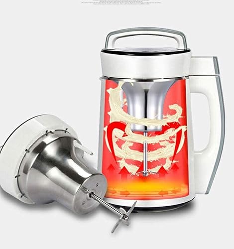 fikujap Machine à Soupe Automatique - Machine à Soupe Chaude ou Froide 6 en 1 Plus Lait de soja, Machine à Congee de céréales de Riz Plus - 4 Lames, Toucher Froid, Acier Inoxydable Durable - Nail Gallerys