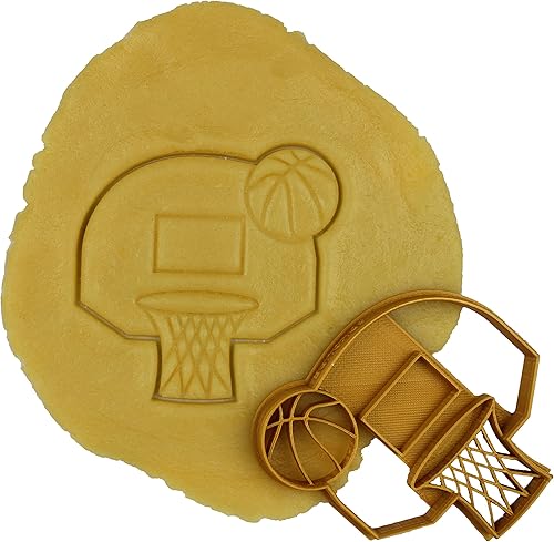 3DKOUPE - Emporte-pièces Basketball - Lot de 2 - Ballon, Panier - Couleur au choix - Conçu et fabriqué en Europe - Nail Gallerys