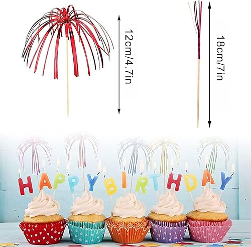 Feu Artifice Cocktail Bâtons,Parapluie Cocktail,Parasol Boisson,Cocktail Décorations ,100PC Cocktail Bâtons Agitateurs Cocktail pour Présentation de Boissons Tropicales Décorations de Fêtes - Nail Gallerys