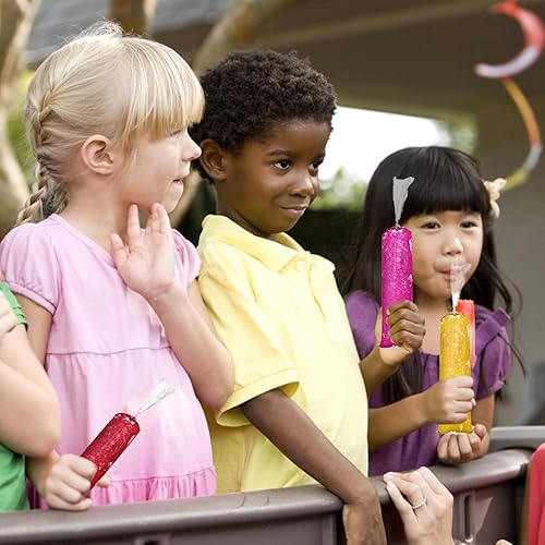 Tubes de congélation avec entonnoir en silicone - 100 sacs de, sacs de congelés | Sacs de à jus jetable avec 1 entonnoir, sacs de bonbons pour faire des sucettes glacées, ya - Nail Gallerys