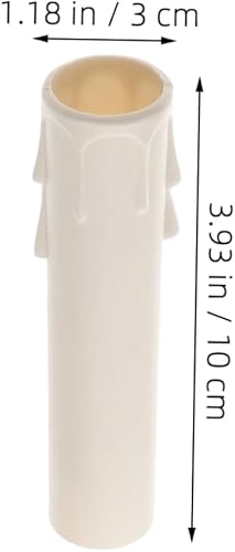 BATHVEVE 15pièces Couvre-lampes Plastique Pour Chandeliers De Tubes Pour Bougies Forme De Accessoires Décoratifs Pour Lampes Remplacement Facile Et Esthétique - Nail Gallerys