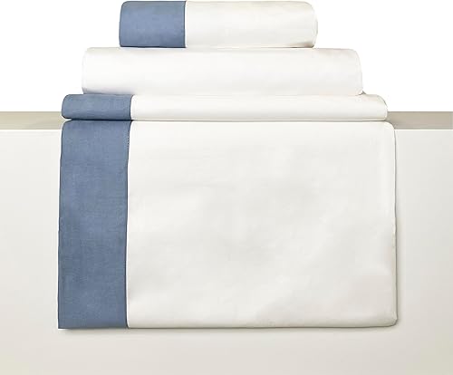 CREOLE Parure de lit Double en Satin de Coton Crème Mauve - Nail Gallerys