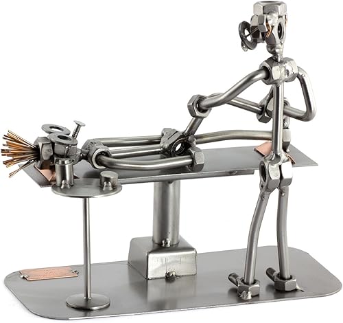 Steelman24 I Figurine en métal Physiothérapeute I Made in Germany I Idées Cadeaux I Sculpture d’Acier I Hommes de métal - Nail Gallerys