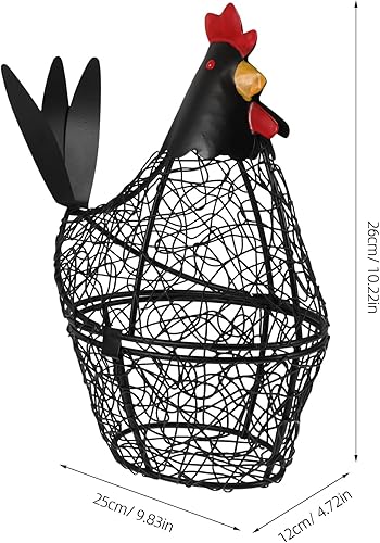 PRETYZOOM Panier Rangement pour Œufs,avec Couvercle, Organisateur Collations Aux Fruits,Collection Créative Panier, Accessoires Cuisine pour Décoration Intérieure Stockage Manger - Nail Gallerys