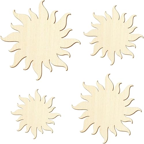 Bois soleil - 3-50 cm - Décoration de bricolage - Dimensions : 11 cm - Lot de 10 - Nail Gallerys