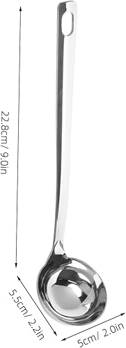 Garneck Louche À Soupe En Acier Inoxydable Cuillère À Soupe Ustensile De Cuisine Pour Louche À Eau En Métal Cuillère Multi-usage Pour Marmite - Nail Gallerys