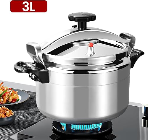 Cocotte minute 3-7 L, 5 à 10 personnes, Cuisson plus rapide saine, Système de sécurité,pour la plupart des types de plaques de cuisson (3L) - Nail Gallerys