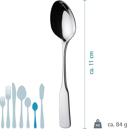 GRÄWE® Lot de 6 cuillères à expresso en acier inoxydable - Nail Gallerys