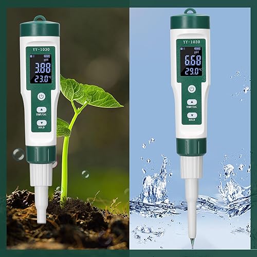 Irfora YY-1030 - Affichage numérique - PH-mètre - Pâte - Alcalimètre - Fromage - Cosmétique - Détecteur de pH - Matrice de sol - PH-mètre - Nail Gallerys