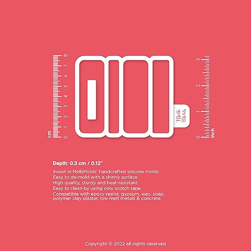 MelbMolds - Moule en silicone pour résine époxy 'Pince à cheveux' - Style rectangulaire - Créez de magnifiques barrettes DIY et sublimer votre coiffure. - Nail Gallerys
