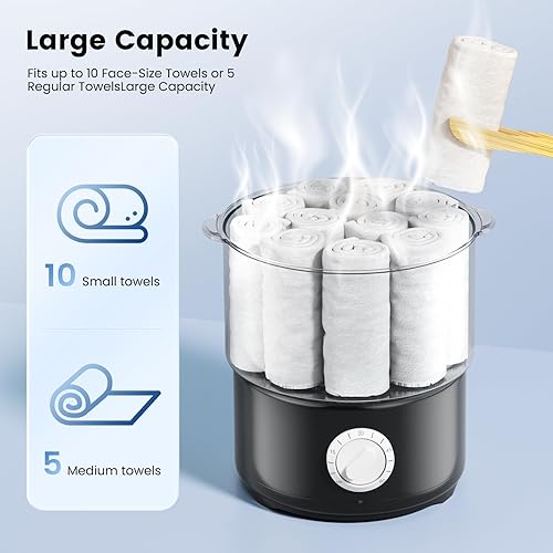 Sunowl Chauffe Serviette, Chauffe Serviette Chauffage Rapide à 200 ° F en 10 Minutes, 3L Esthétique Spa Chauffe Serviette Barbier, Sèche Serviettes pour Spa, Ongles, Coiffeur et Rasage Chaud - Nail Gallerys