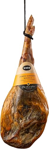 Grand jambon arrière Serrano, en kit avec porte-jambon et couteau, un super cadeau - Nail Gallerys
