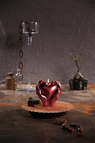 Candellana Hand LOVE Edition Bougie - Bougie pour la St Valentin - Bougies de St Valentin - Idée cadeau - Bougie Coeur - Décoration romantique - Bougies d'amour - Cadeau artisanal - Nail Gallerys