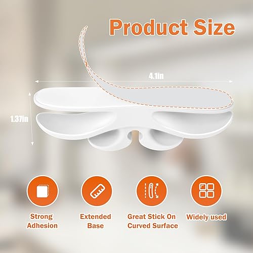 4 Paquets de Range-cordons pour Appareils de Cuisine, Range Cordons Autocollants pour Appareils de Cuisine, Mixeurs, Cafetières (Gris) - Nail Gallerys