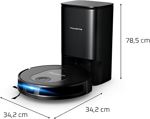 Rowenta X-Plorer Serie 65+ Aspirateur Robot Laveur, Technologie Laser, Station vidage Automatique, Design Ultra Fin RR8L85WH, Noir - Nail Gallerys