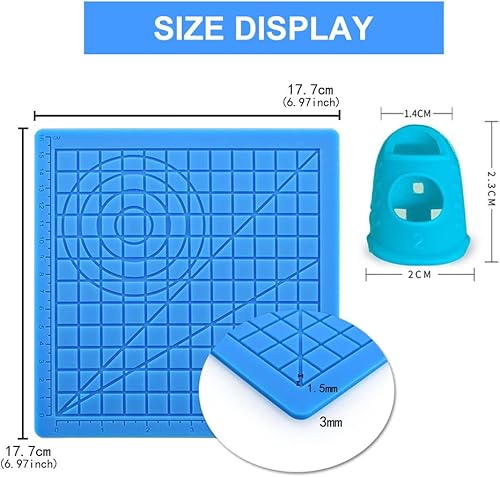 Tapis de stylos 3D, Modèle pour Stylo 3D, Modèle de Stylo 3D avec écurie à 2 Doigts, Pochoir pour stylo d'impression 3D, Modèle de Stylo d'Impression 3D, Tapis de Stylo d'Impression 3D - Nail Gallerys