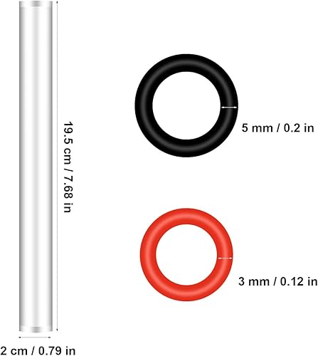Rouleau Pâte Polymère Outil, Rouleau Acrylique pour Argile Polymère Transparent Rouleau d'Argile Acrylique avec Anneaux d'Épaisseur Outils Argile Polymère pour l'Artisanat DIY - Nail Gallerys