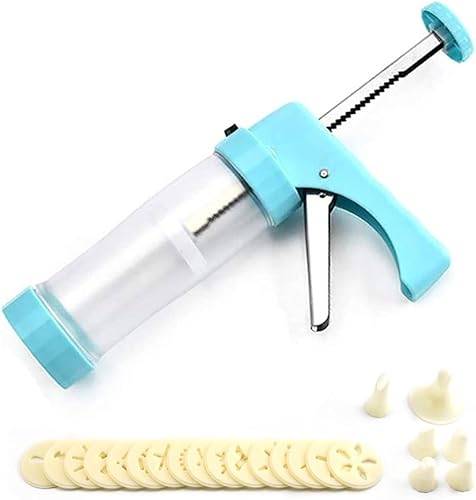 Presses à Biscuits, Pistolet à Pâtisserie, Presse à Biscuits Machine, Kit Pistolet Presse à Biscuits, avec 16 Disques et 6 Buses Glaçage, pour Débutants, Professionnels Font des Biscuits - Nail Gallerys