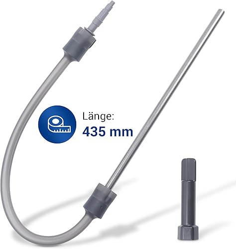 VIOKS Tuyau d'aspiration de lait avec raccord de rechange pour tuyau à lait Krups MS8030001244 MS-8030001244 - Pour machine à café automatique Evidence One EA895 - Nail Gallerys