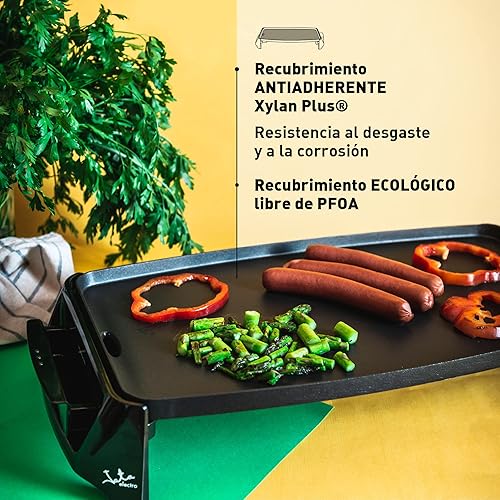 Jata Gr195 – Plancha électrique, antiadhésive, 2 200 W, Noir - Nail Gallerys