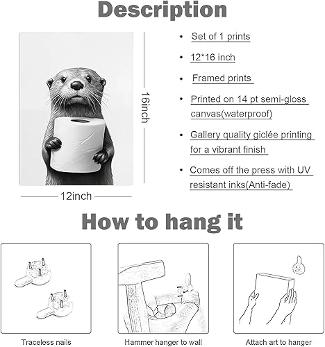 Poster Humoristique pour Wc Affiche Toilette Humour Affiches en Noir et Blanc Sans Cadres Impressions D'Art Moderne AdaptéEs aux Salles de Bain aux Salons et aux Toilettes - Nail Gallerys