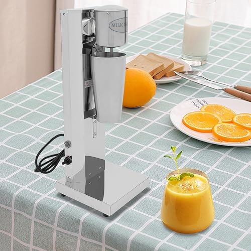 Machine à milkshake électrique en acier inoxydable, jusqu'à 18 000 tr/min, interrupteur One Touch, 2 vitesses, avec bol mélangeur, pour shakes protéinés, cocktail - Nail Gallerys