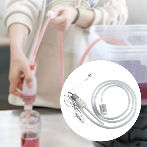 JISADER Pompe de transfert de vin Pompe d'auto-amorçage électrique, polyvalent, léger, portable, pour la maison, bière de brassage, 1.5 M de Tuyau - Nail Gallerys