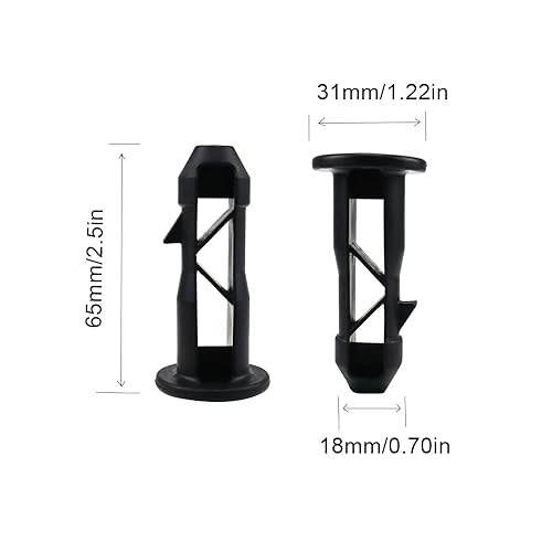 DXiongW 65 x 18mm Lot de 10 Goupilles de Charnière Pour Couvercle de Poubelles à Roulettes En Plastique Noir Pour Poubelles Domestiques de 240 L et Commerciales - Nail Gallerys