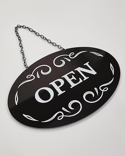 Prodotto Ouvert fermé Open Closed Panneau pour porte plaque de placard biface pour magasin café Restaurant Pub Bar - Nail Gallerys