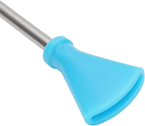 AUNMAS Bulles de Paille en Acier Inoxydable Réglemente les Outils D'art Fluide avec Buses pour la Peinture Acrylique à Couler la Floraison et les Techniques de coulé Néerlandais (BLUE) - Nail Gallerys