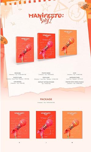 ENHYPEN - MANIFESTO : DAY 1 ALBUM, [M VERSION] - Nail Gallerys