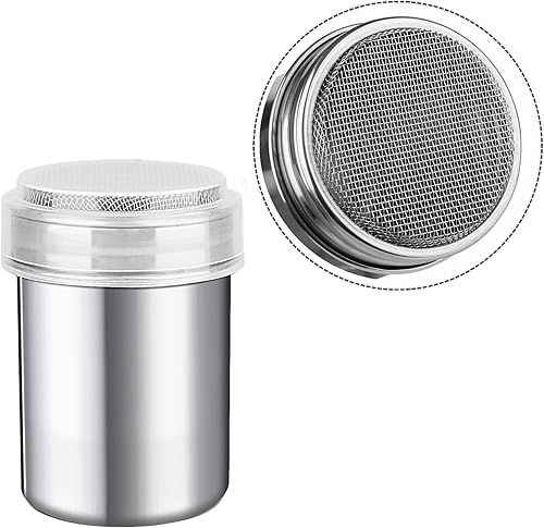 2 Saupoudreuse Sucre Glace, Saupoudreuse Cacao, Sucrier Pour Sucre en Poudre, avec Couvercle, Adaptés à la Poudre de Matcha,Cacao,Sucre Glace,Poivre,Piment et Plus Encore(5.9×5.9×9cm) - Nail Gallerys