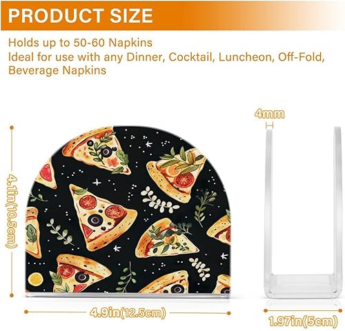 JUMBEAR Délicieux porte-serviettes à pizza pour tables, serviettes en papier pour restaurant, cuisine, bar - Nail Gallerys