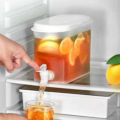 3,5 L Distributeurs de Boissons avec Robinet, Distributeur d'eau en Plastique avec Robinet, Distributeur Eau Frigo, Distributeur de Boissons pour Réfrigérateur, pour Fêtes, Mariages, Maison - Nail Gallerys