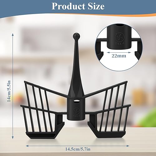 Lot de 2 Fouet pour Thermomix TM5/TM6/TM31 pour Monsieur Cuisine Smart Lidl Silvercrest,Accessoire Fouet Monsieur Cuisine,Fouet Batteur Papillon pour Accessoires Monsieur Cuisine Connect (Noir) - Nail Gallerys