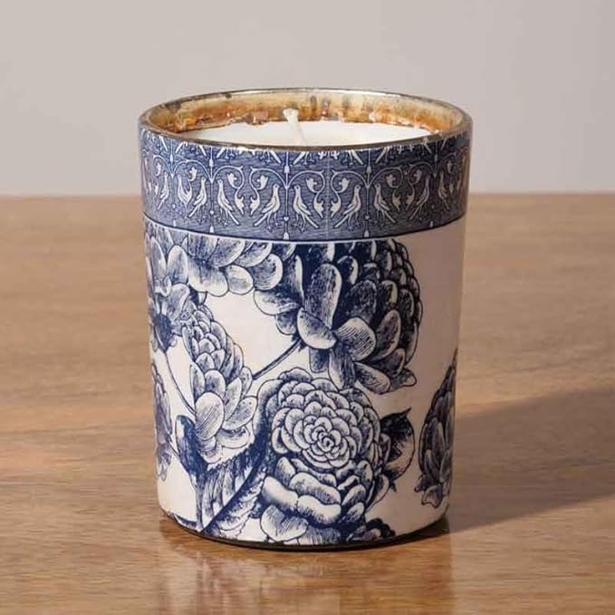 CHEHOMA Bougie Voltaire Roses Bleu 9x10cm - Nail Gallerys