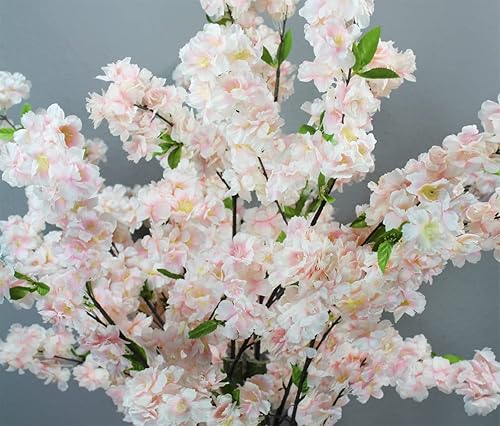 Arnusa Plante artificielle de cerisier, arbre de cerisier artificiel, fleur de cerisier, plante d'intérieur (rose, 120 cm), Extra Breit, (KP Kirsche) - Nail Gallerys