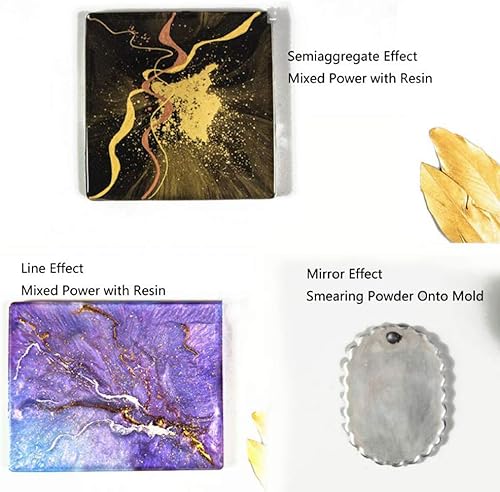 Couleur De Résine Époxy Poudre De Mica Poudre Pigment De Poudre De Mica Marbre Teinture De Résine Époxy Métallique Glime Slime Pour Résine - Nail Gallerys