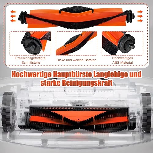 Lot de 26 accessoires pour robot aspirateur Xiaomi X20+/X10+, pièces de rechange, 1 brosse principale, 6 tampons de nettoyage, 6 sacs à poussière, 6 brosses latérales, 6 filtres HEPA, 1 accessoire de - Nail Gallerys