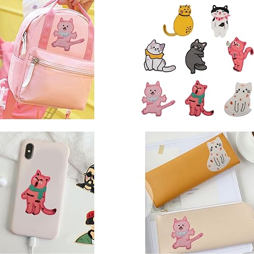 Lot de 8 écussons brodés à coudre pour personnaliser les casquettes et chaussures et sacs à dos pour tous les âges - Nail Gallerys