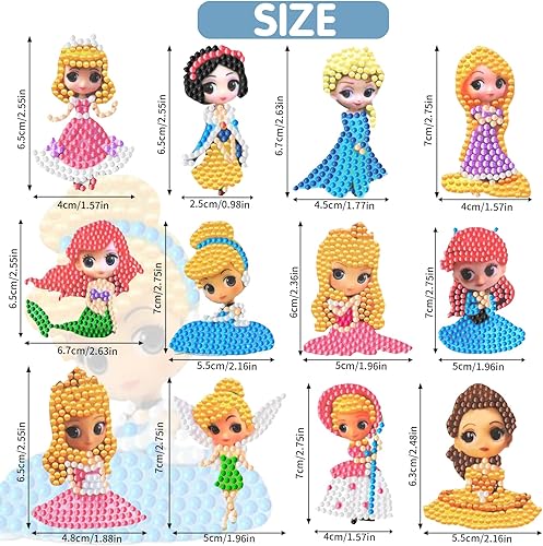 YOUYIKE 12 Pièces Petits Animaux Diamond Painting, 5D DIY Diamond Peinture Autocollants Enfant, Peinture Diamant Garçon, Mosaïque Autocollants pour Enfants Adultes DéButants - Nail Gallerys