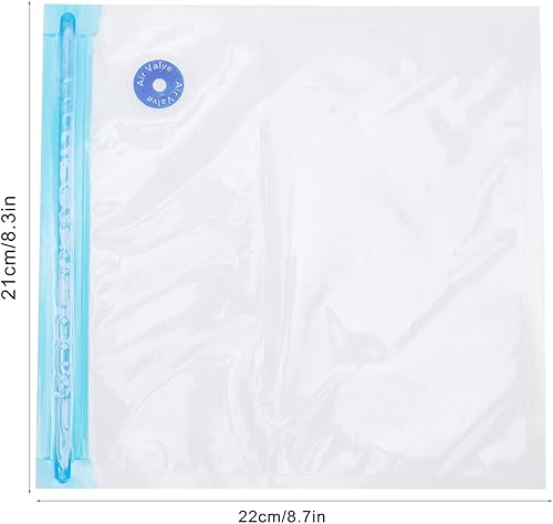VIFERR Sacs à Fermeture éclair sous Vide Sacs de Rangement de scellant Alimentaire Sacs réutilisables pour la Maison de réfrigérateur de préservation, 6pcs (29 * 22cm) - Nail Gallerys