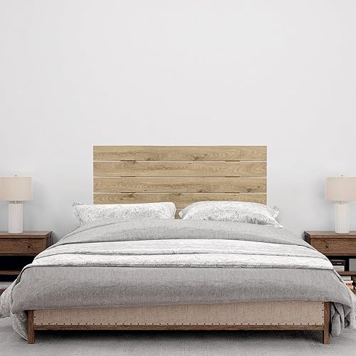 DHOME Tête de lit en Bois recyclé MDF Style Palettete Horizontale Lit en Palettetes Ferrures incluses (95x46 Palette 5, Bois Cambrien) - Nail Gallerys