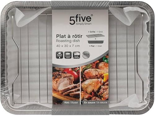 Plat à rôtisserie 30x40cm en inox - 5 five simply smart - Nail Gallerys
