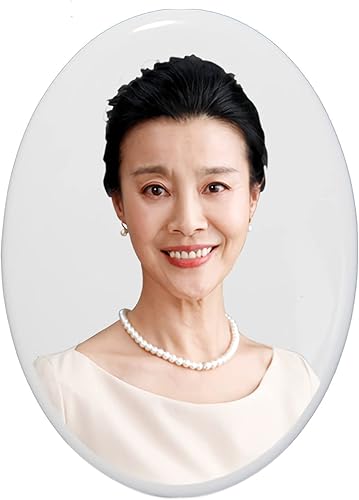 Plaque Funéraire Personnalisée Cadre Photo Personnalisé en Céramique Médaillon Funéraire Personnalisé Portrait Personnalisé sur Pierre Tombale Portrait Commémorative Céramique Cadeau de Vieil Homme - Nail Gallerys