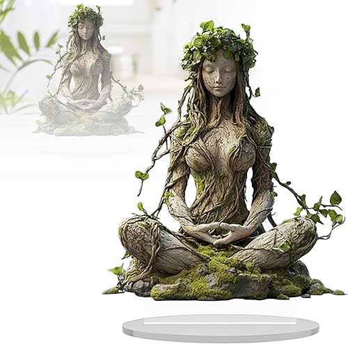 Statue de Bohême Décoration de table décorative en acrylique Fusion parfaite de la mode et de la tradition Vous apporte inspiration et beauté ! Statue Décoration Deco Paques pour (White, 16.3x20cm) - Nail Gallerys